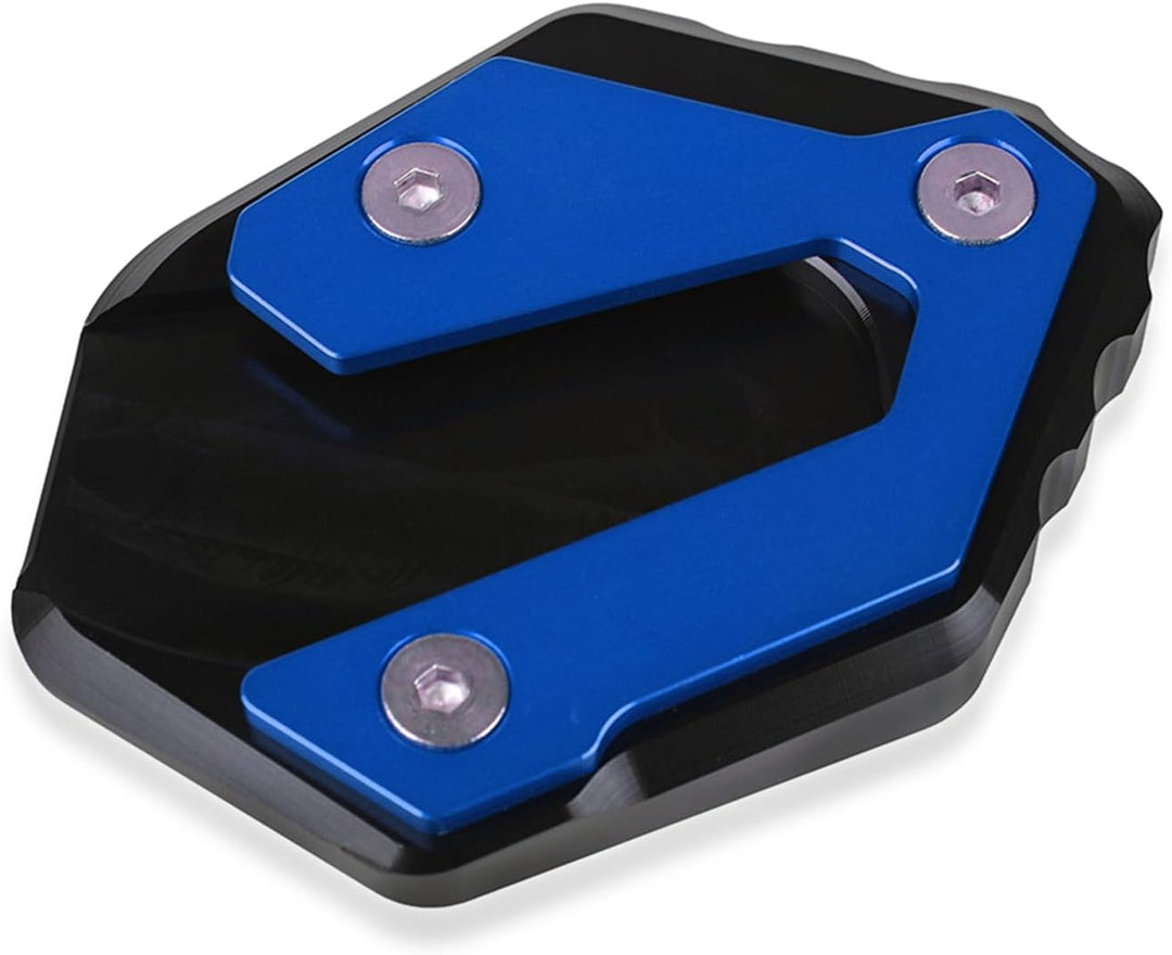 Side Stand Enlarge, Kickstand Extension Pad Side Stand Enlarger für MT-09 2013-2021 (Blau), Blau
