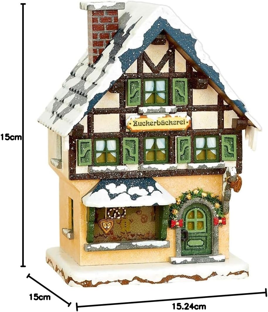 Hubrig-Volkskunst Winterkinder Zuckerbäckerei 15 cm elektr. beleuchtet