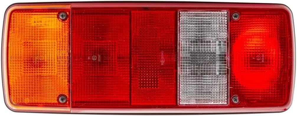 HELLA - Heckleuchte - Glühlampe - 12/24V - Einbau/geschraubt - Lichtscheibenfarbe: mehrfarbig/rot/ge