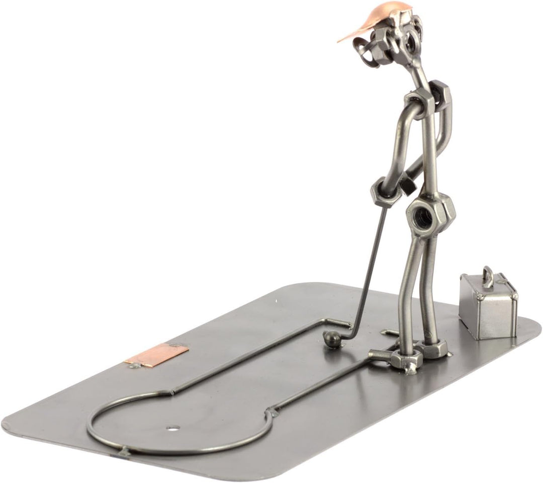 Steelman24 I Schraubenmännchen Minigolf I Made in Germany I Handarbeit I Geschenkidee I Stahlfigur I