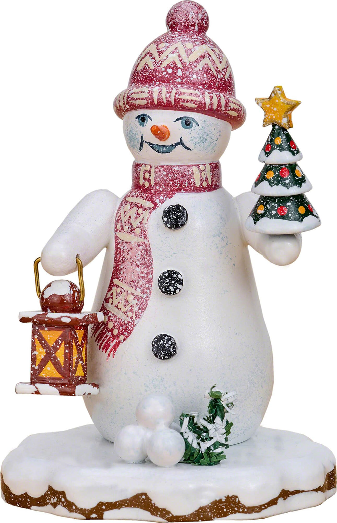 Hubrig Volkskunst GmbH Winterkinder Schneemann Tannenlicht - 9 cm