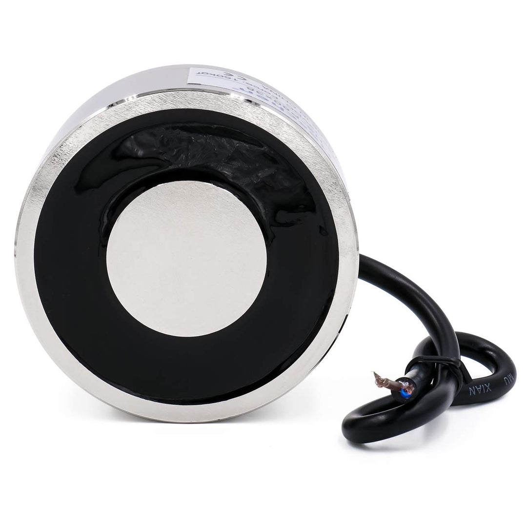 Heschen Elektromagneten Magnet Magnetventil HS-P80/38, OD: 80 mm, DC 12 V, 100 kg/220 lb