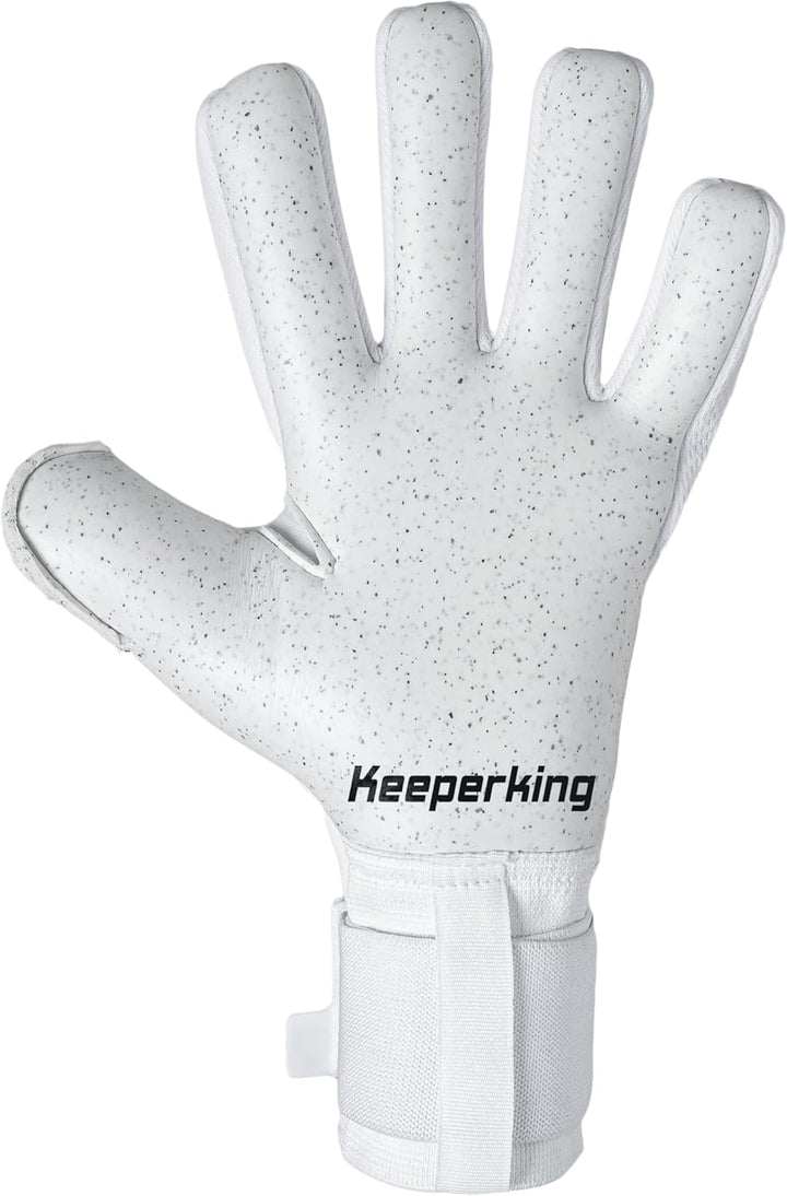 Keeperking Torwarthandschuhe für Erwachsene Fussballhandschuhe Herren Innennaht Profi Premier Grip 4