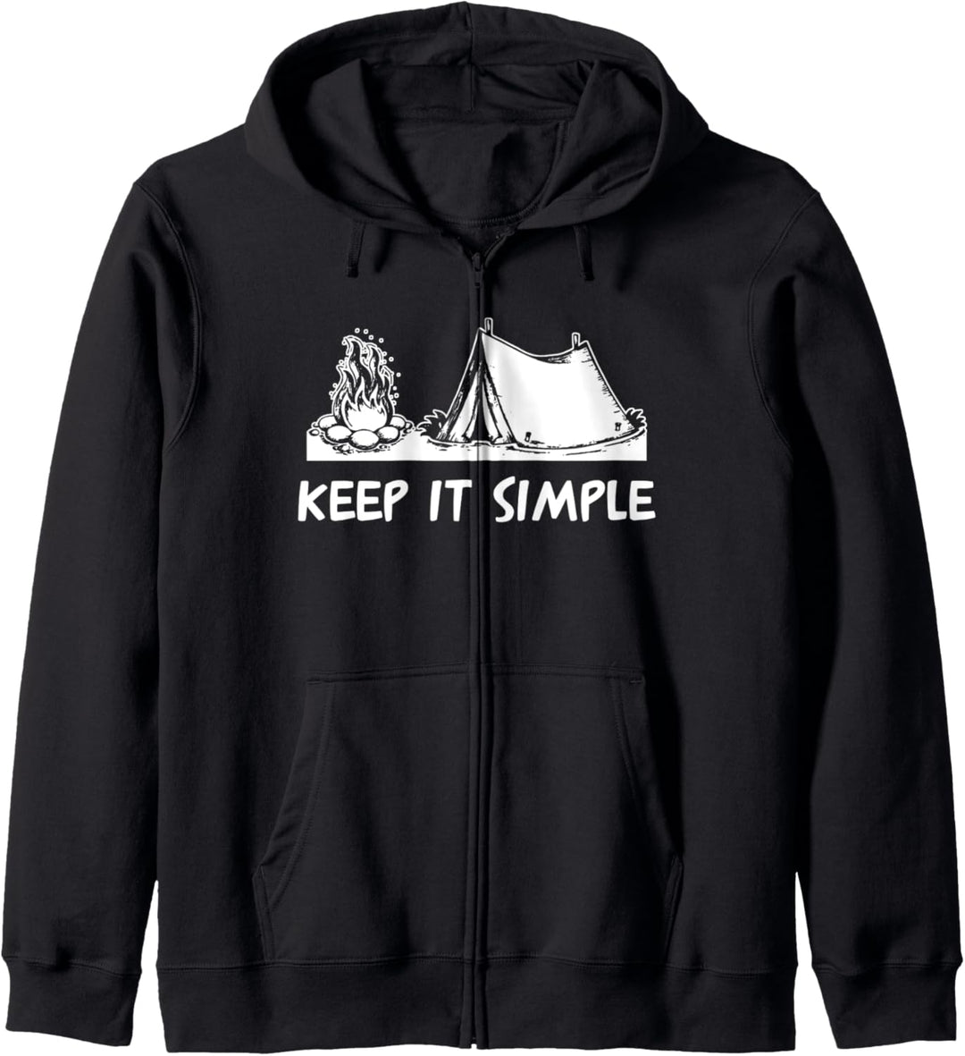 Camping Keep it Simple Zelt Kapuzenjacke