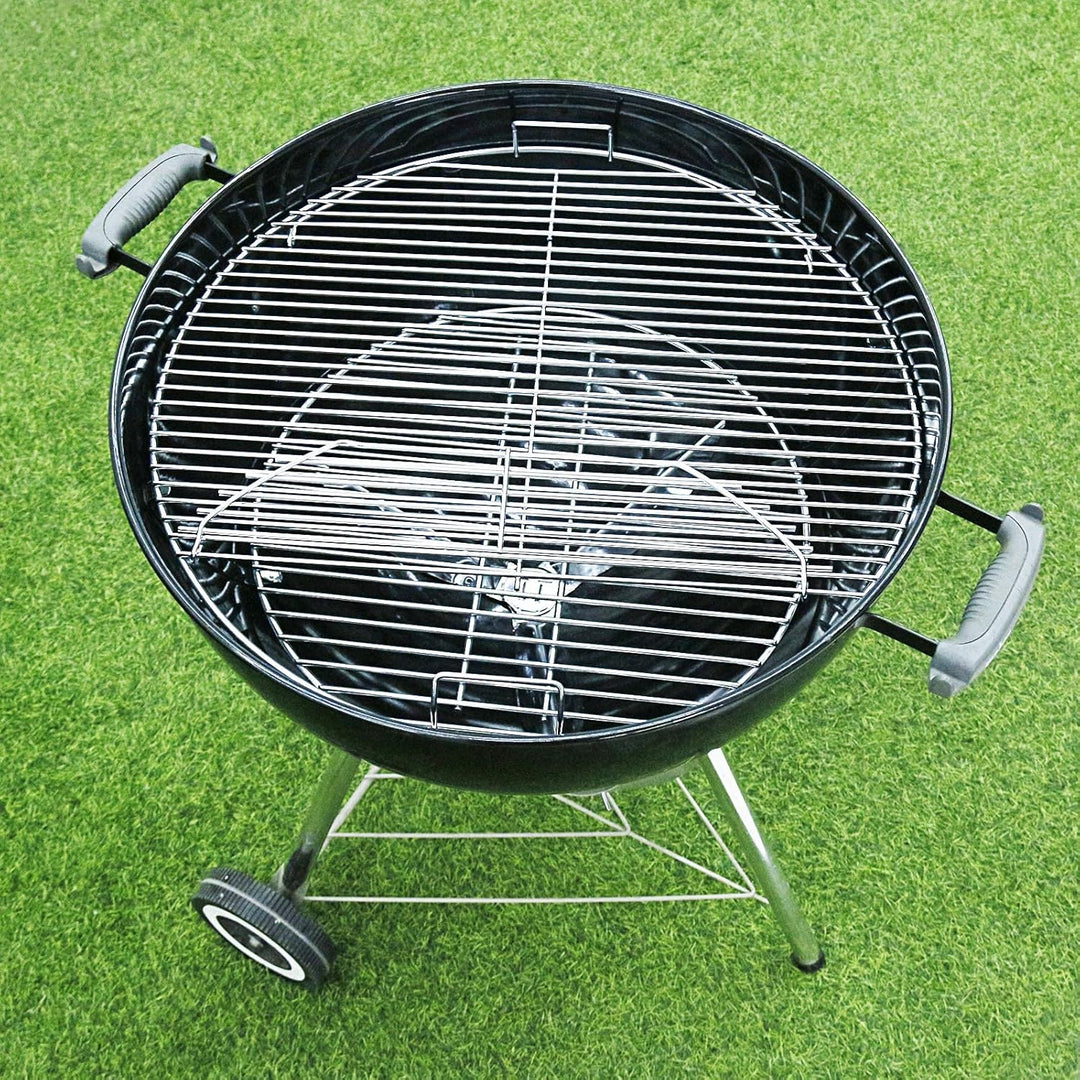 Denmay 54,6cm Grillrost, 43,18cm Holzkohlerost, Reinigungssystem für Weber 57cm Holzkohlegrills, Kug