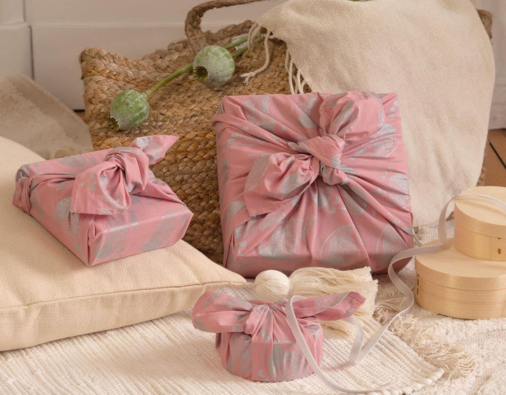 FabRap Furoshiki Fabric Gift Wrap, wiederverwendbare einseitige Gewebefolie, mit Sky Hintergrund mit