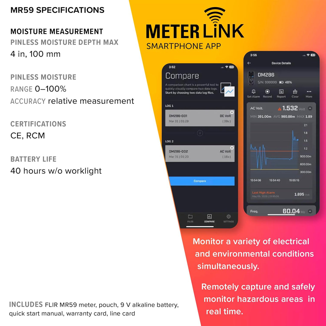 FLIR MR59 Ball Probe Moisture Meter with Bluetooth, MR59