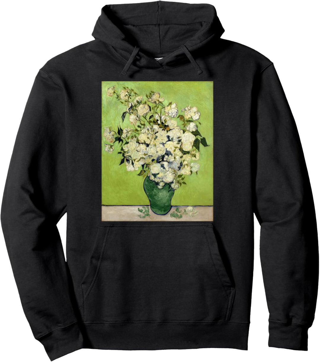Van Gogh Vase von Rosen Moderne Kunst Malerei Pullover Hoodie