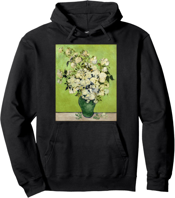 Van Gogh Vase von Rosen Moderne Kunst Malerei Pullover Hoodie