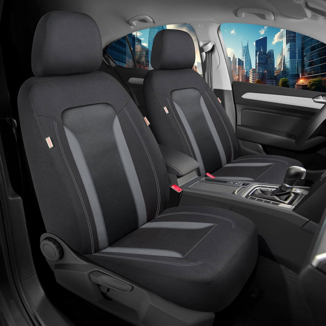 Schonbezüge Sitzbezüge für Mercedes B-Klasse W247 Bj ab 2019 in Schwarz/Grau TF2