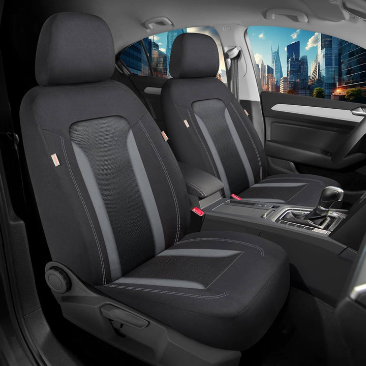 Schonbezüge Sitzbezüge für Mercedes B-Klasse W247 Bj ab 2019 in Schwarz/Grau TF2