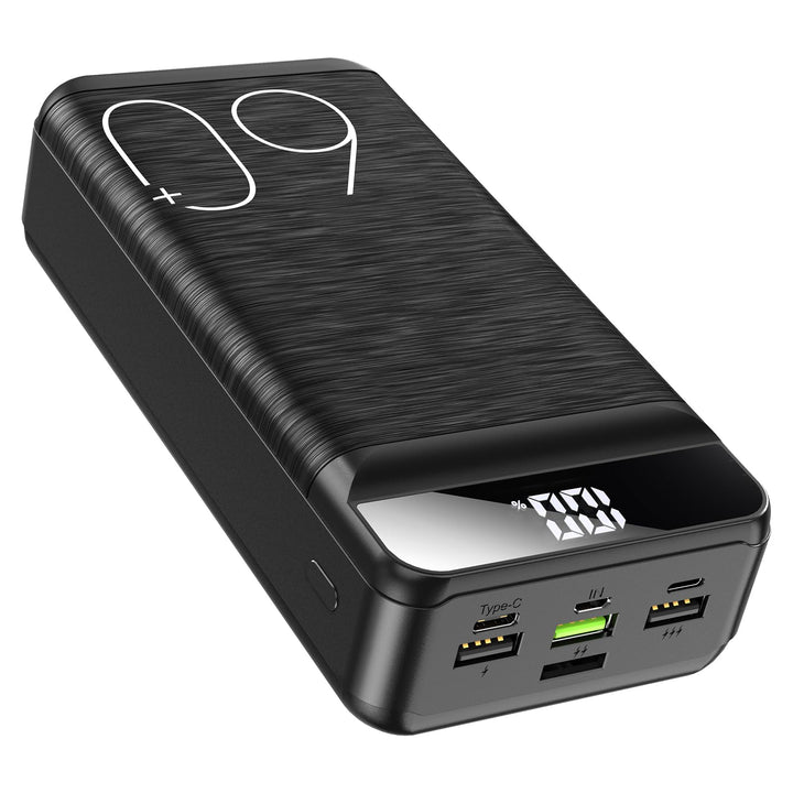 Power Bank 60000mAh 22,5W Schnellladung Tragbares Ladegerät USB-C Schnellladung mit 4 Ausgängen &amp; 3