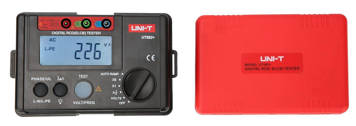 UNI-T UT582+ Digital RCD (ELCB) Tester Auto RAMP Leakage Circuit Breaker Meter mit Mis-Operation Buz