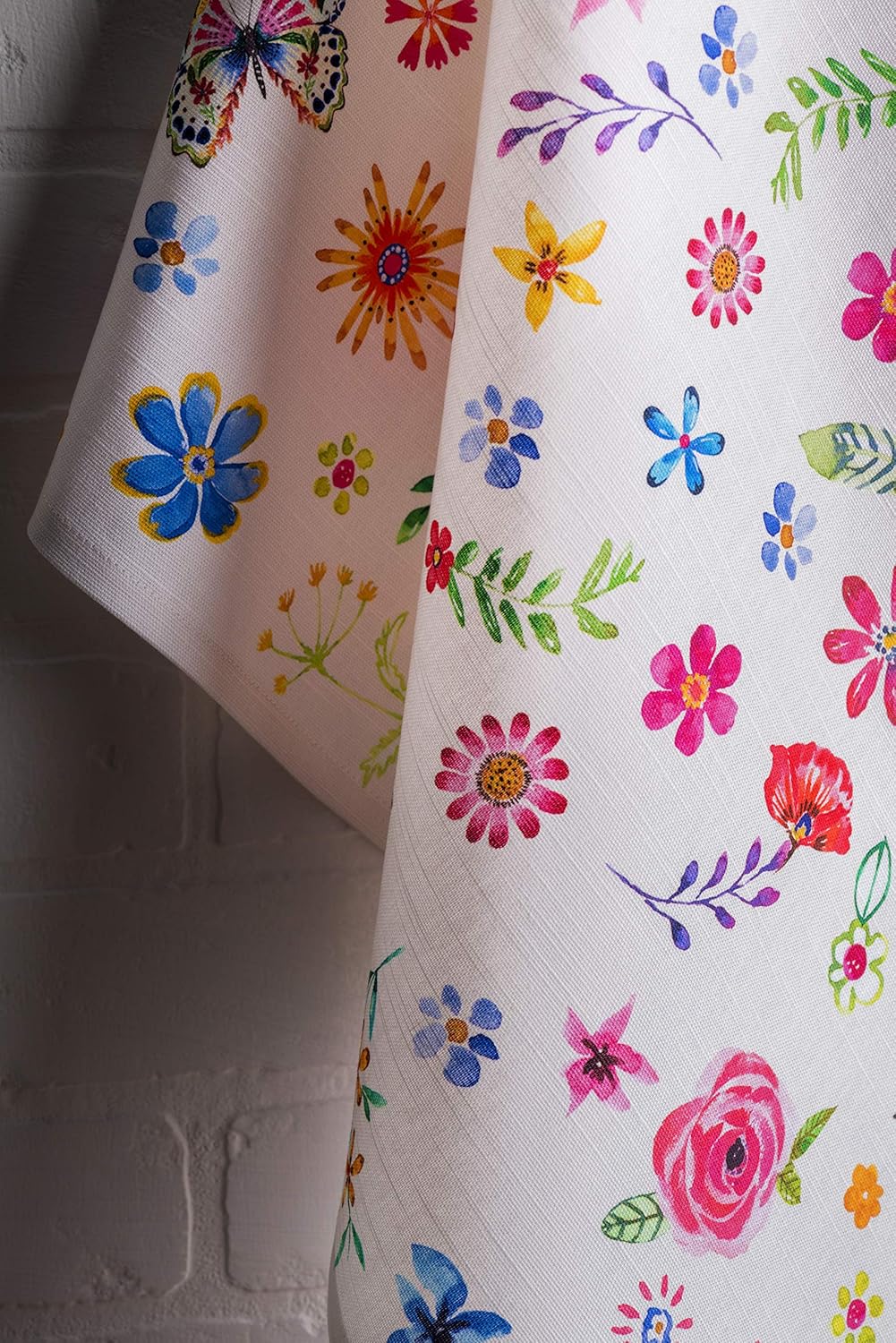 Maison d'Hermine Happy Florals- 2 Sweety 100% Baumwolle Set von 3 Multi-Purpose Küchenhandtuch weich