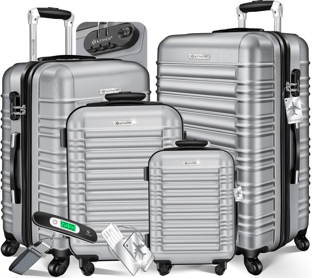 KESSER® 4tlg. Hartschalenkofferset Hard Shell Basic Hartschalenkoffer Trolley Koffer Reisekoffer Rei