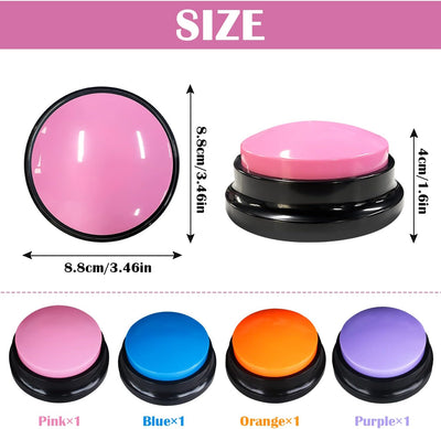 Buzzer Mit Sound Hundeklingel Hunde Buttons Zum Sprechen Recordable Answer Buzzers Katzenklingel 4 S
