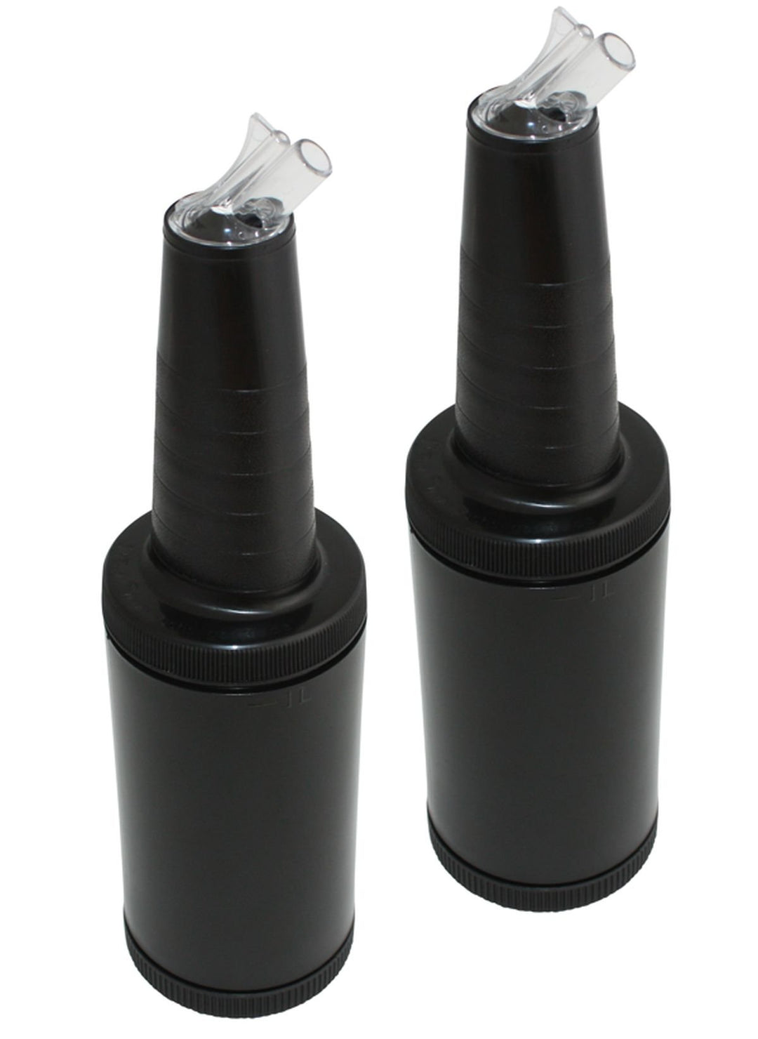 Bottle pour master schwarz 2 Stück 1LITER mit Deckel