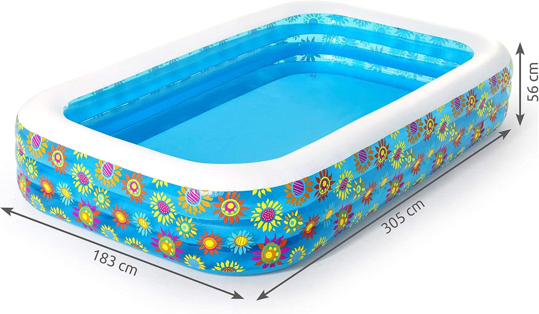 Bestway Family Pool, Fantasia, 305 x 183 x 56 cm, 305 x 183 x 56 cm