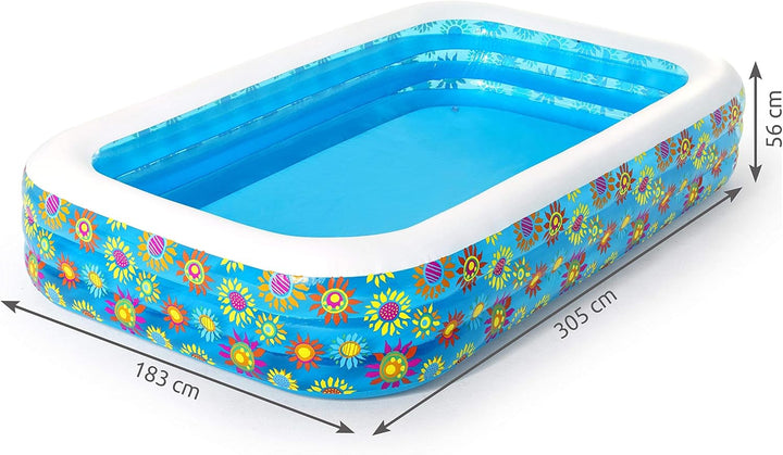 Bestway Family Pool, Fantasia, 305 x 183 x 56 cm, 305 x 183 x 56 cm