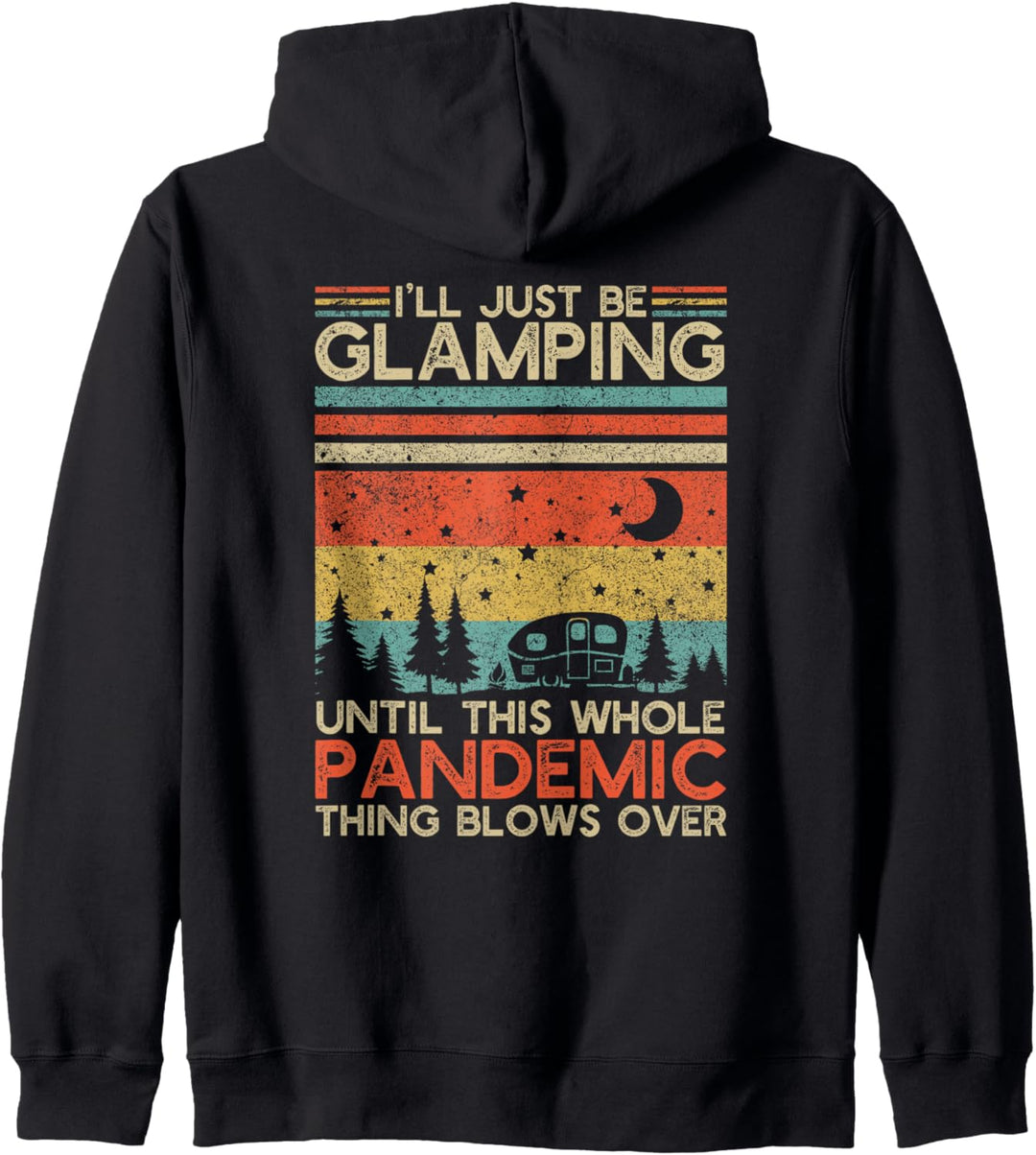 glamping | Lustiger Vintage Wohnmobilanhänger Camping Kapuzenjacke