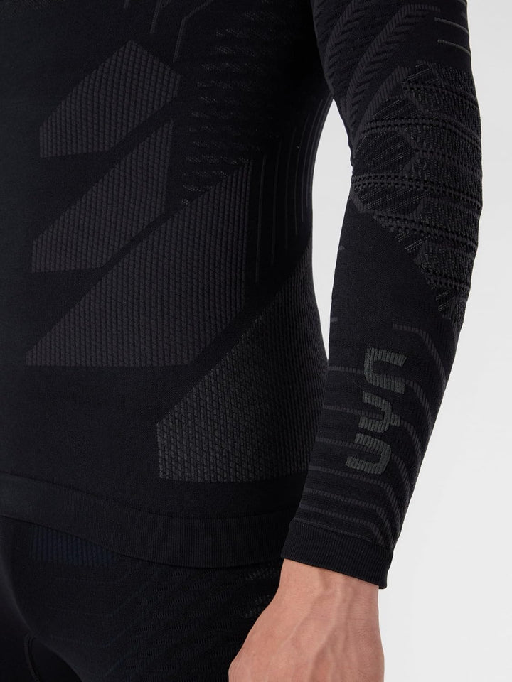 UYN Herren Resilyon Langarmshirt (1er Pack), Black/Anthracite