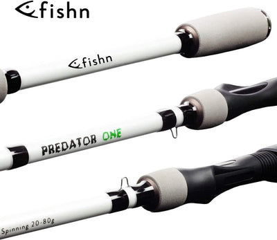 FISHN PredatorOne Angelrute Set 2,40m, 20-80g, Angelrute –Spinnrute –Steckrute – direkte Kraftübertr