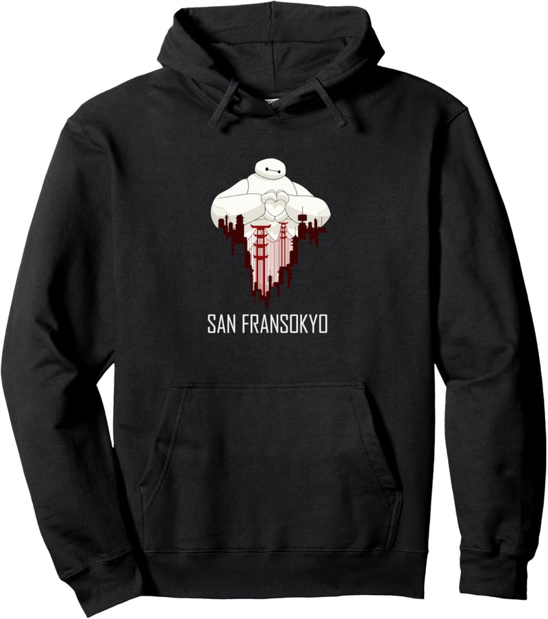 Disney Big Hero 6 Baymax San Fransokyo Love Pullover Hoodie