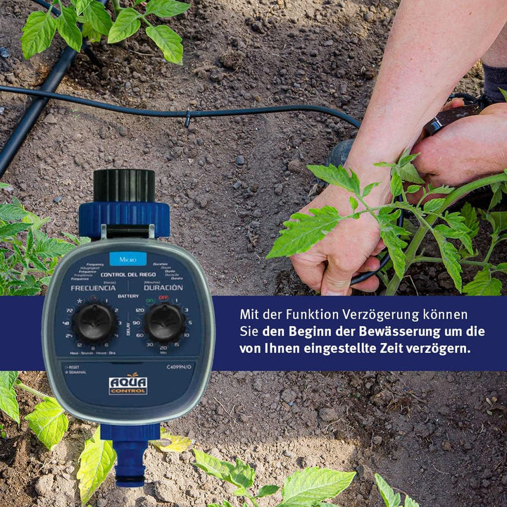 Aqua Control C4099O Bewässerungsprogrammierer für den Garten, für alle Arten von Hähnen, Öffnung bei