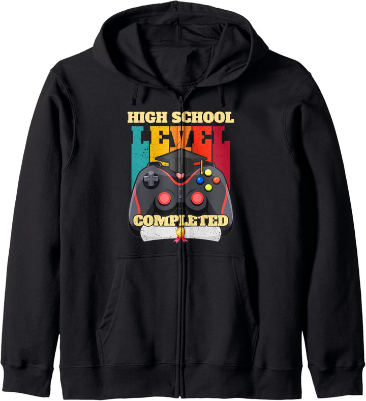 High School Level komplett - Lustige Gamer-Abschlussfeier Kapuzenjacke