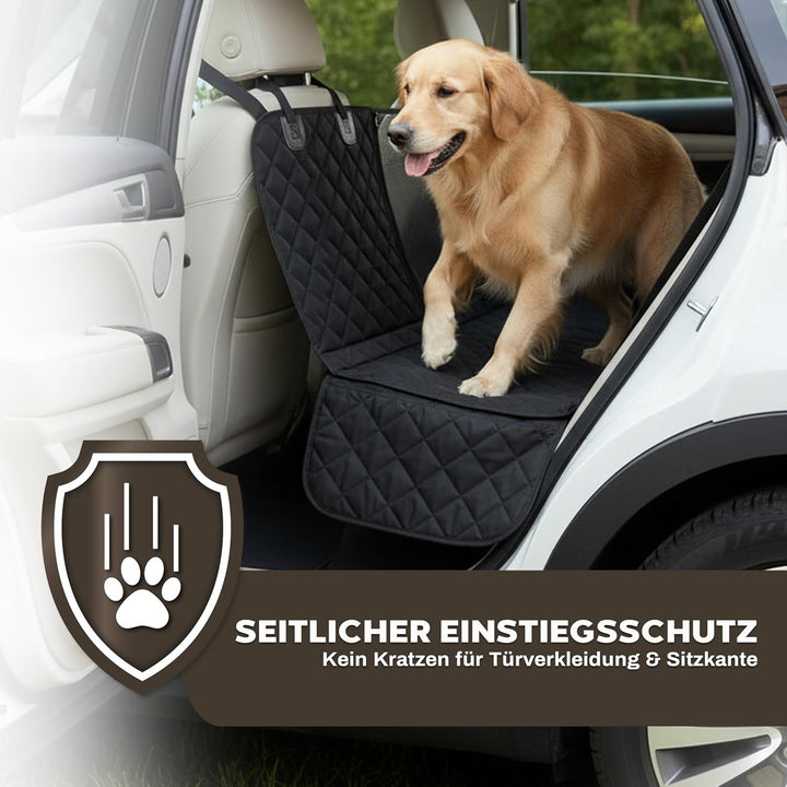 Hainberger Hundedecke Auto Rückbank Wasserabweisende Kratzfeste Autodecke für Hunde wasserdichte rut