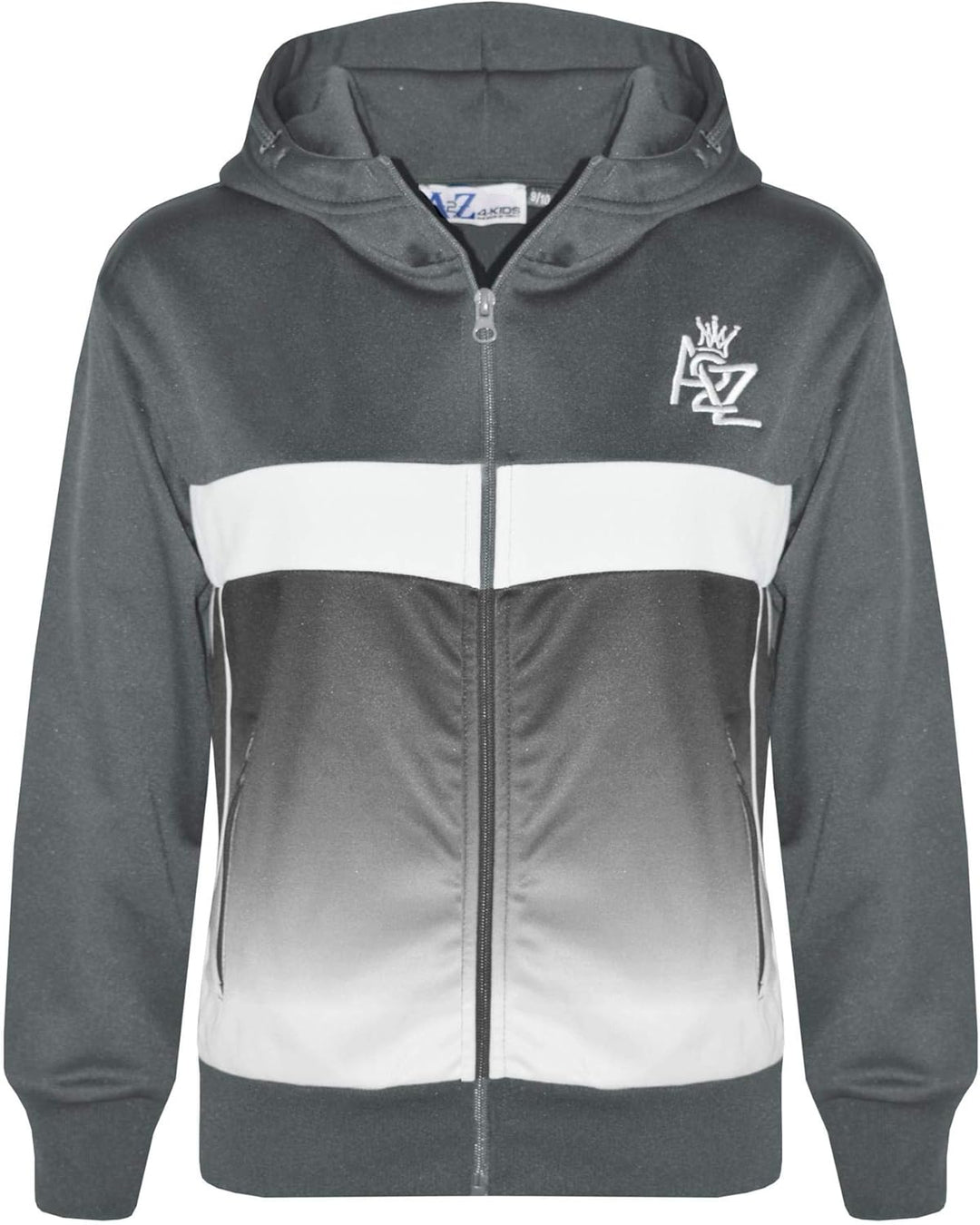 A2Z 4 Kids Kinder Mädchen Jungen Unisex Trainingsanzug Marineblaue Designer Kontrast Getäfelt Vlies
