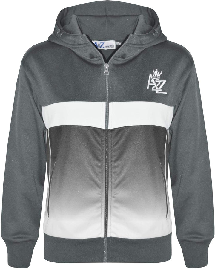 A2Z 4 Kids Kinder Mädchen Jungen Unisex Trainingsanzug Marineblaue Designer Kontrast Getäfelt Vlies