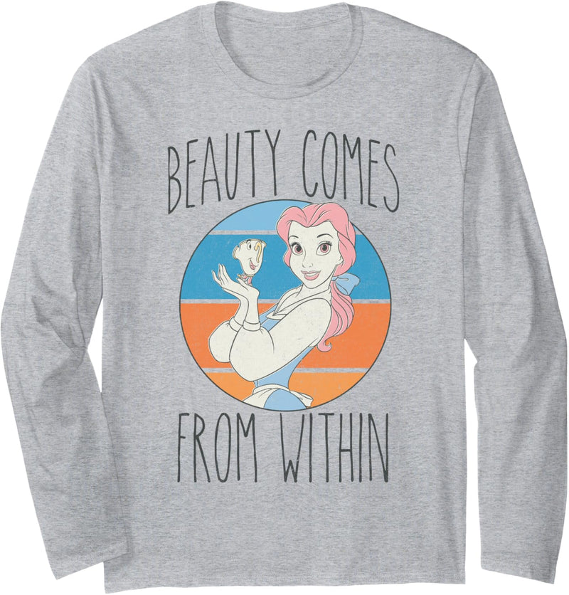 Disney Beauty & The Beast Belle Beauty Comes From Within Langarmshirt