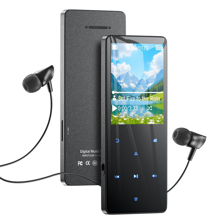 64 GB MP3 Player mit Bluetooth 5.3, tragbarer Musikplayer mit integriertem Lautsprecher, Reader, Dig