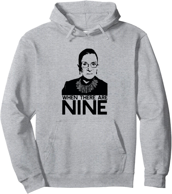 Wann es gibt Nine 9 Ruth Bader Ginsburg Feminist Meme Pullover Hoodie