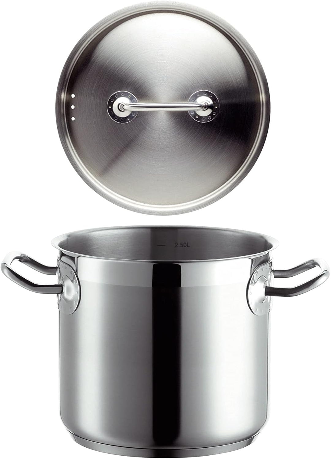 Mäser, Serie Professional, Gemüsetopf 16 cm mit Deckel, Topf aus hochwertigem Edelstahl 18/10, Induk