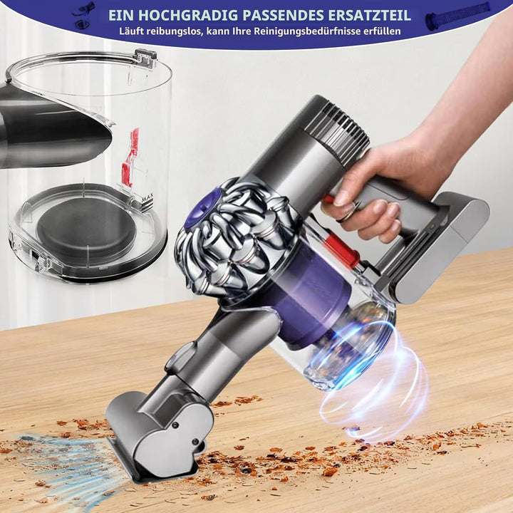 Staubbehälter für Dyson V6 Behälter Ersatzteile DC58 DC59 DC62 DC74 Staubeimer Mülleimer Zubehör Sta