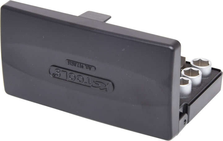 KS Tools 917.0626 1/4 Zoll Steckschlüssel-Satz | inklusive Umschaltknarre, 72-Zahn | matt satiniert