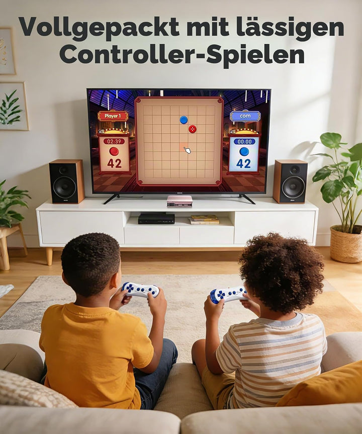 Spielkonsole für Kinder mit Bewegungsspielen, Plug &amp; Play TV-Spielkonsole, ideal für Indoor-Bewegung