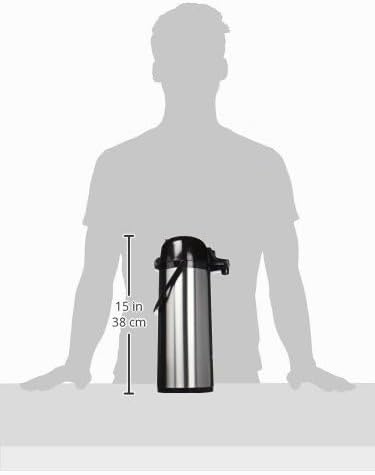 Quid Xylon Thermoskanne, Edelstahl, 1,9 l, Stahl (Packung mit 2) 1,9L (Packung mit 2), 1,9L (Packung