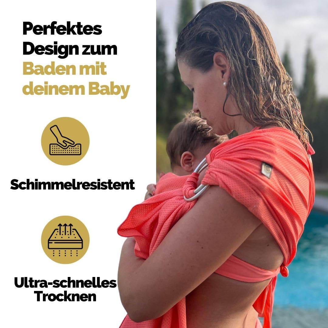 Amarsupiel | Baby-Wasserträger | Baby Wasser Schultergurt | Ultraschnell trocknende | Ergonomische B