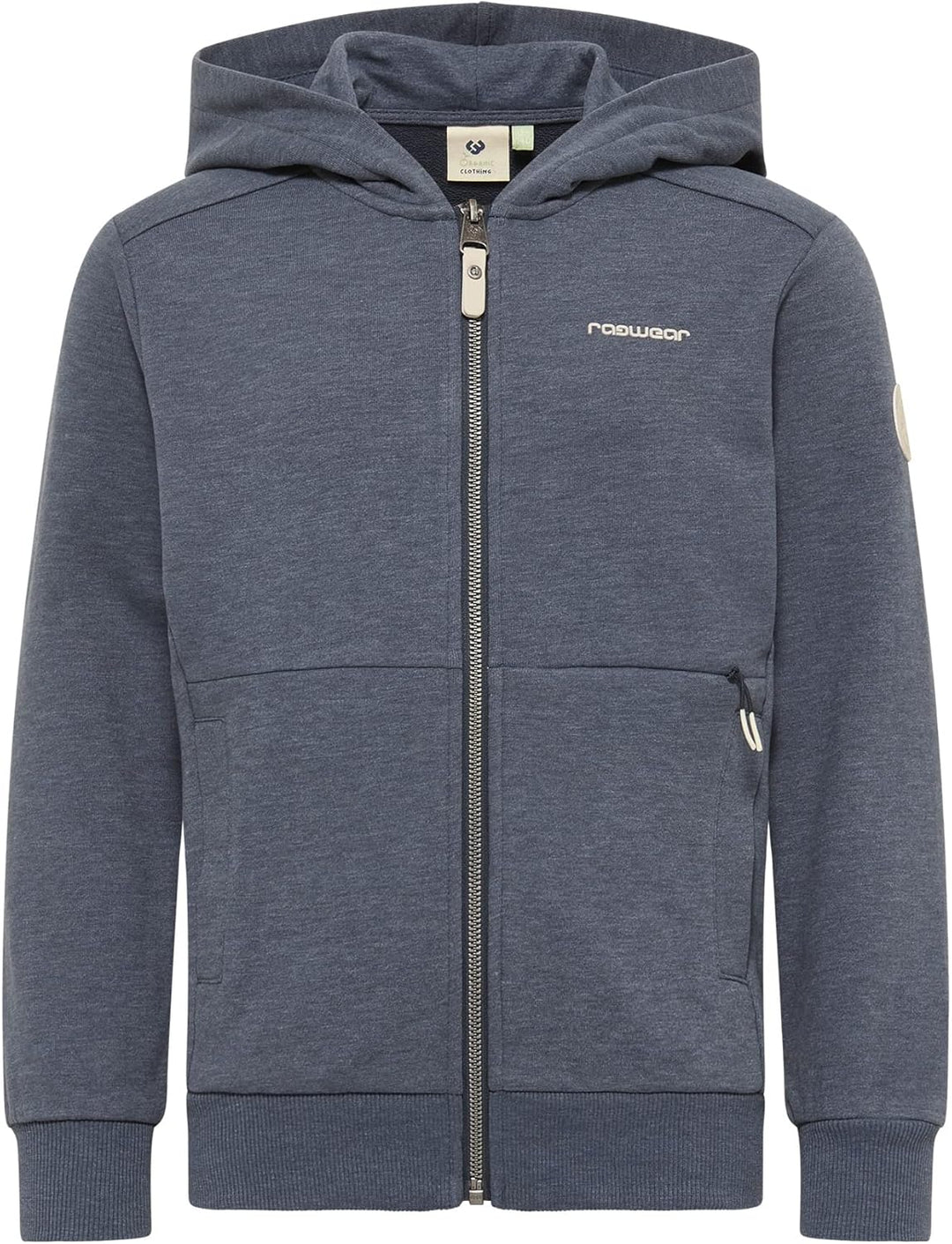 Ragwear Axell Organic Jungen Sweatjacke mit Kapuze Sweat Strickjacke Cardigan Übergangsjacke Jacke S