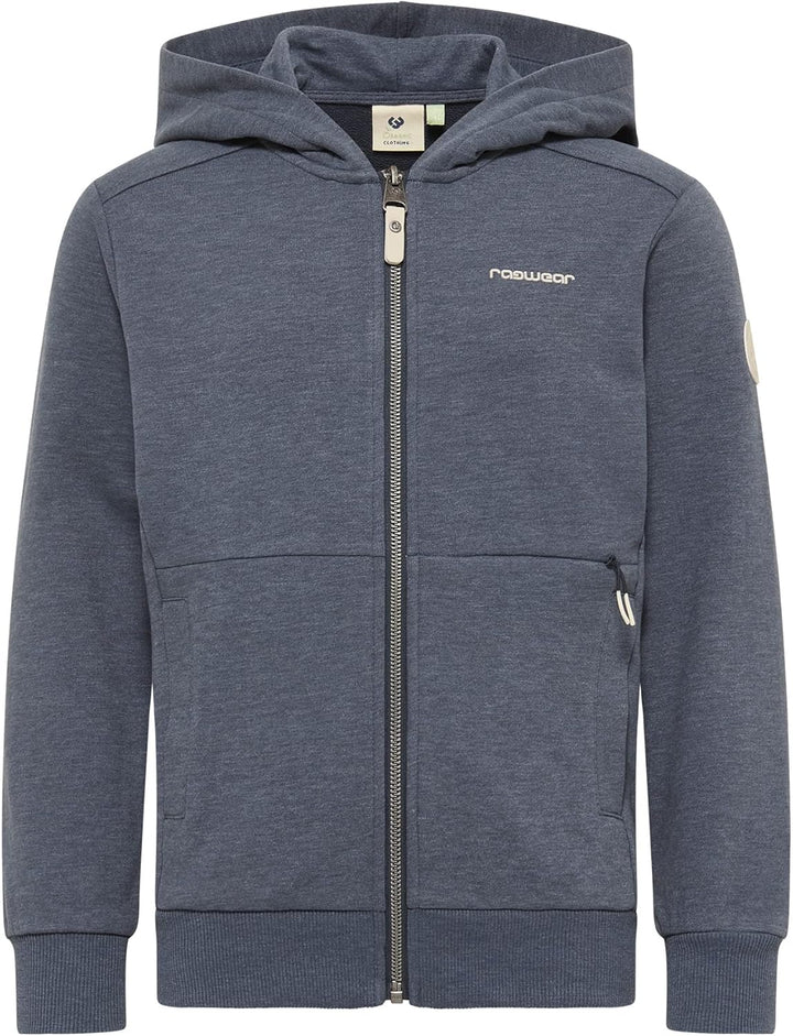 Ragwear Axell Organic Jungen Sweatjacke mit Kapuze Sweat Strickjacke Cardigan Übergangsjacke Jacke S