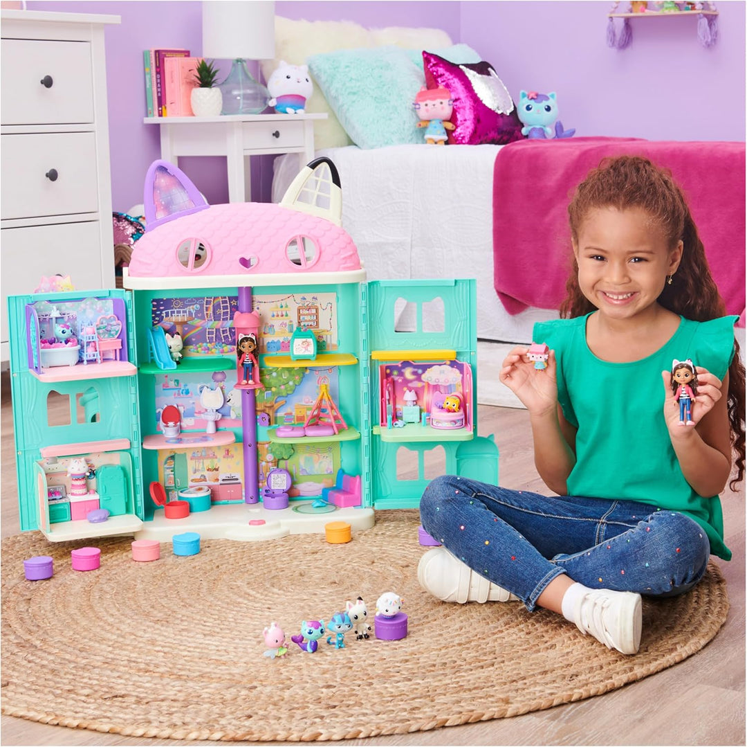 Gabby's Dollhouse, Deluxe Figur Geschenkset mit 7 Spielfiguren und Überraschungszubehör, Kinderspiel