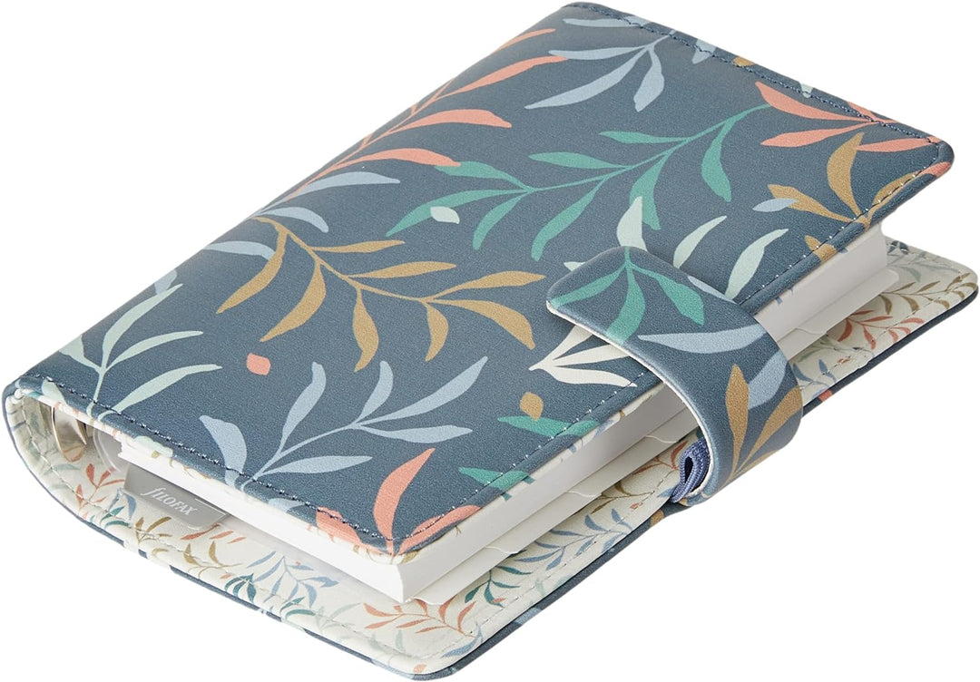 Filofax Botanical Pocket Organiser Blue, Blue