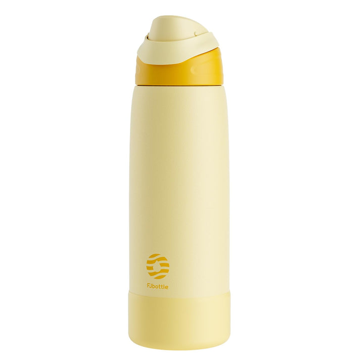 Fjbottle Edelstahl Trinkflasche 1L/750ML – 1-Klick Öffnung BPA-frei Wasserflasche für Sport, Schule,