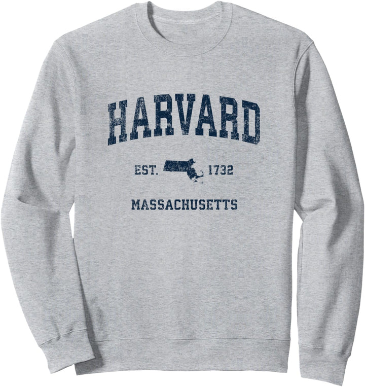Harvard Massachusetts MA Vintage-Sportdesign, Marine-Druck Sweatshirt