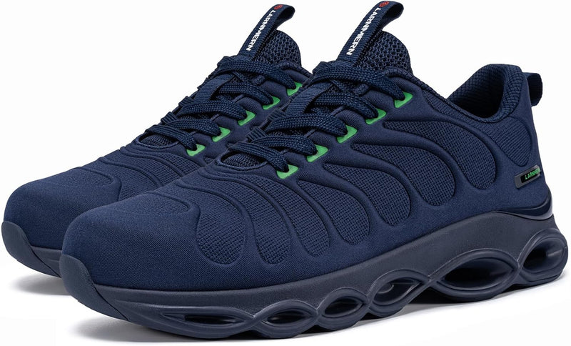 LARNMERN Sicherheitsschuhe Damen Arbeitsschuhe Leicht Stahlkappe Arbeitsturnschuhe Anti-Smashing Beq