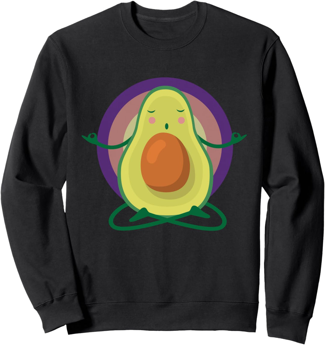 Avocado Yoga I Namaste I Meditation I Vegan I Yoga Avocado Sweatshirt