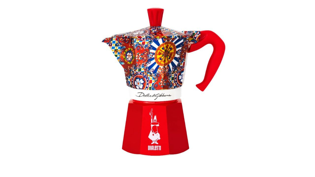 Cafetière italienne Bialetti Moka Express 0005327 3 Tasses D et G Rouge 通常 Mehrfarbig, 通常 Mehrfarbig